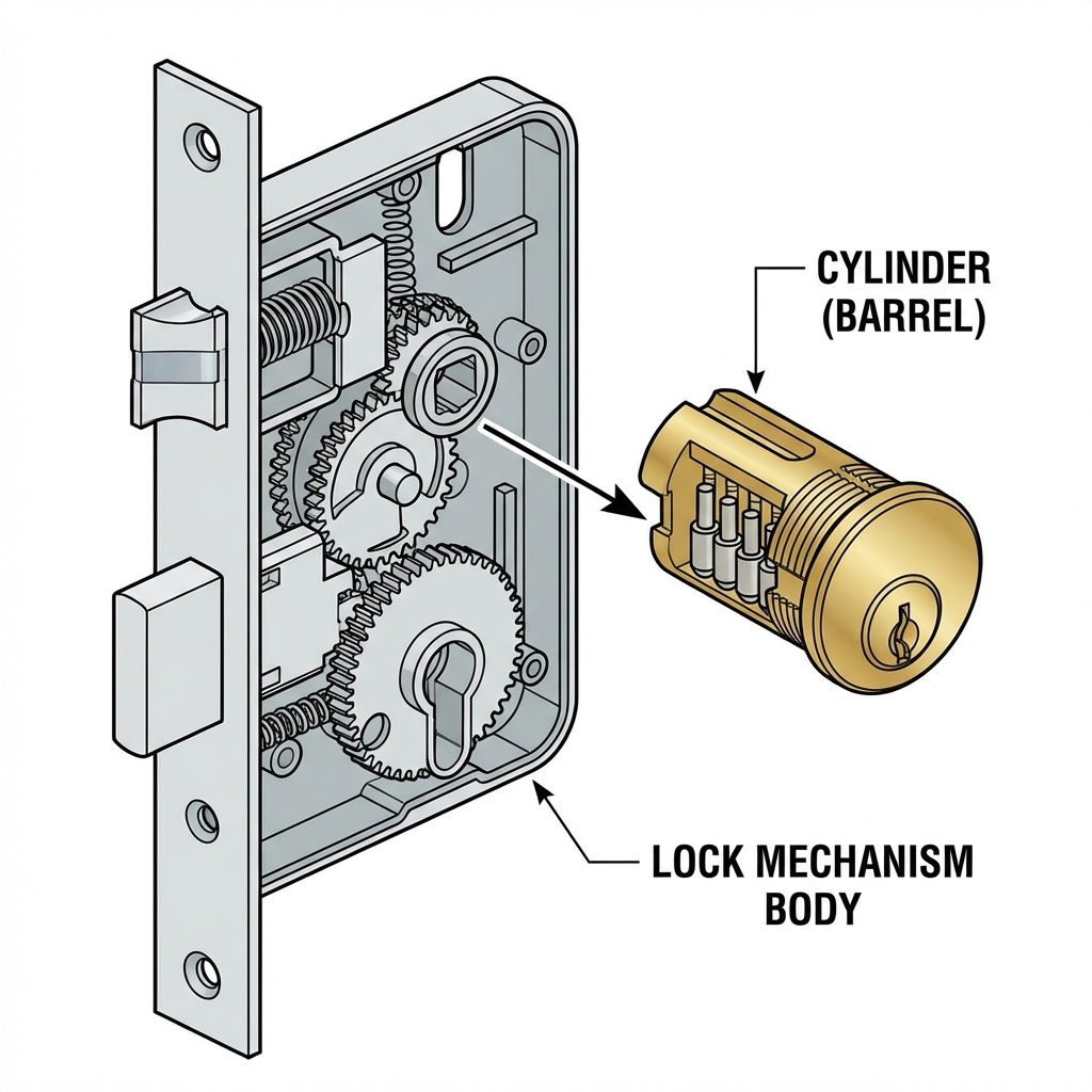 Cylindre vs Mécanisme